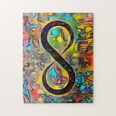 Infinity Symbol  | Autism Awareness Neurodiversity ジグソーパズル (縦)
