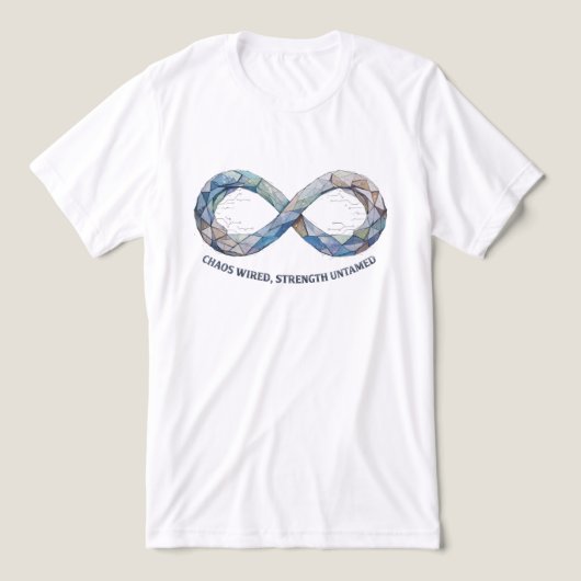 Infinity Symbol Chaos Wired Strength Geometric トライブレンドＴシャツ (デザイン正面)