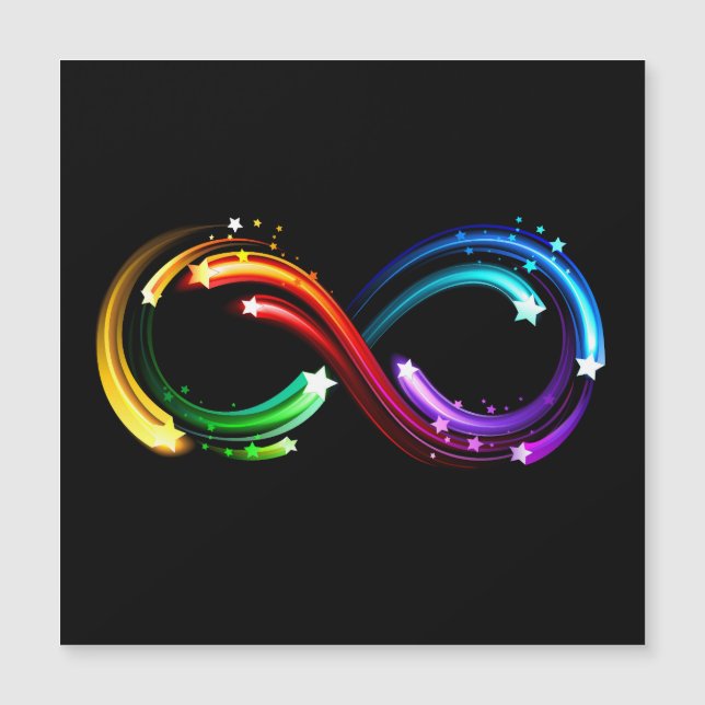 Infinity symbol of rainbow comets (正面)