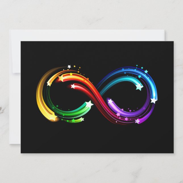 Infinity symbol of rainbow comets (正面)