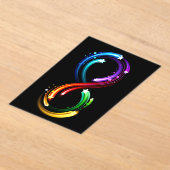 Infinity symbol of rainbow comets アクリル招待状 (レイダウン)