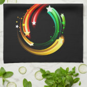 Infinity symbol of rainbow comets キッチンタオル (折り畳み)