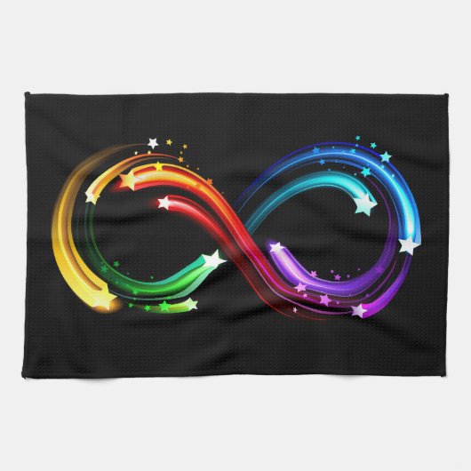 Infinity symbol of rainbow comets キッチンタオル (横)