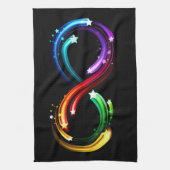 Infinity symbol of rainbow comets キッチンタオル (縦)