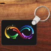 Infinity symbol of rainbow comets キーホルダー (正面)