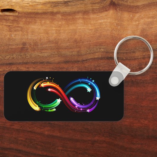 Infinity symbol of rainbow comets キーホルダー (正面)