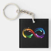 Infinity symbol of rainbow comets キーホルダー (正面)