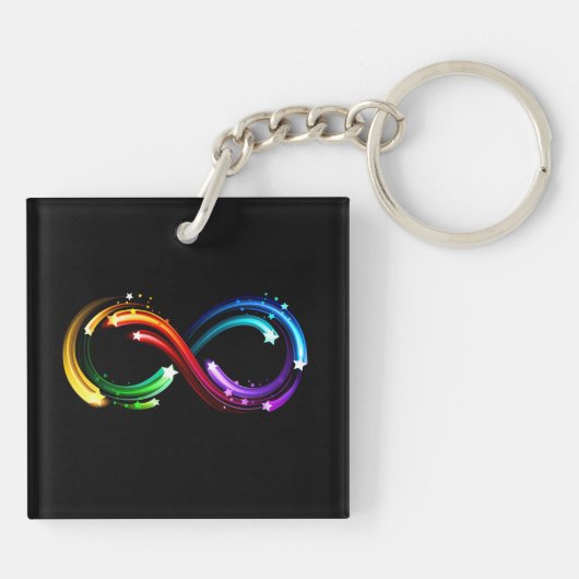 Infinity symbol of rainbow comets キーホルダー (裏面)