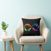 Infinity symbol of rainbow comets クッション (椅子)