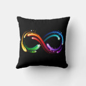 Infinity symbol of rainbow comets クッション (裏面)