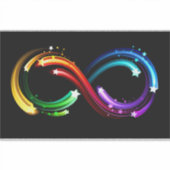 Infinity symbol of rainbow comets シール (正面)