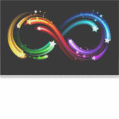 Infinity symbol of rainbow comets シール (正面)