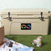 Infinity symbol of rainbow comets シール (クーラー)