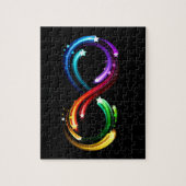 Infinity symbol of rainbow comets ジグソーパズル (縦)