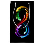 Infinity symbol of rainbow comets スモールペーパーバッグ (正面)