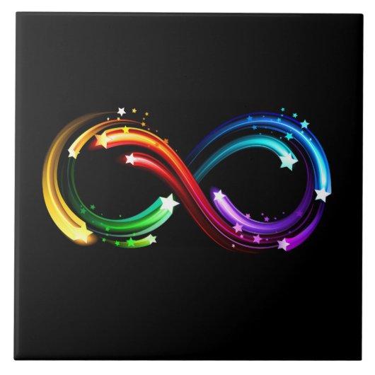 Infinity symbol of rainbow comets タイル (正面)