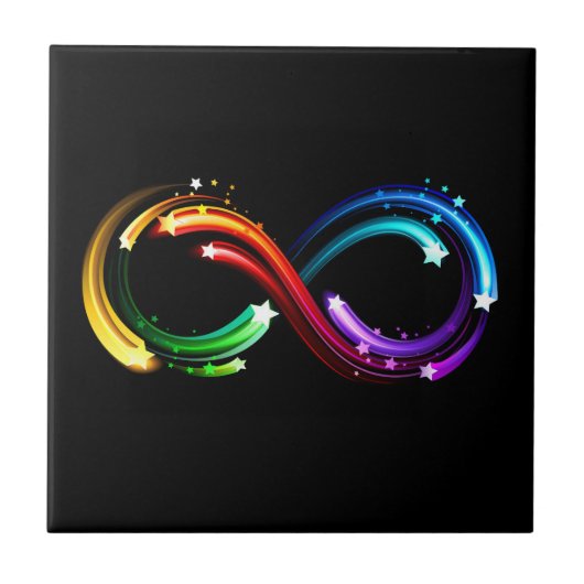 Infinity symbol of rainbow comets タイル (正面)