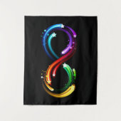 Infinity symbol of rainbow comets タペストリー (正面)