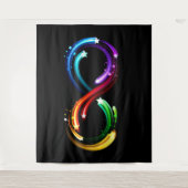 Infinity symbol of rainbow comets タペストリー (正面)