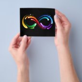 Infinity symbol of rainbow comets チラシ (手)