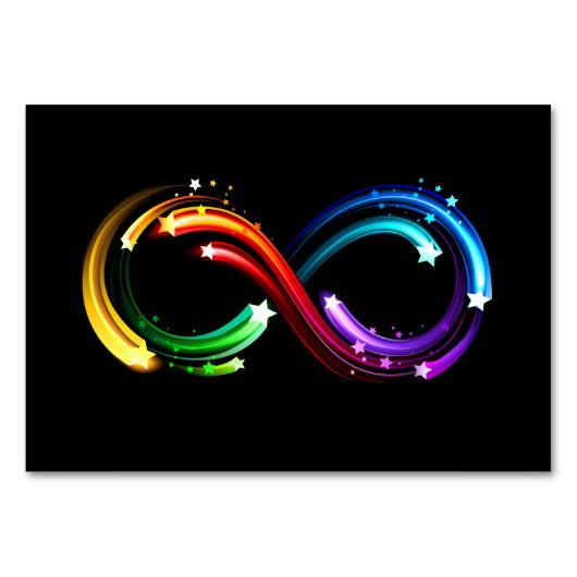 Infinity symbol of rainbow comets テーブルナンバー (正面)