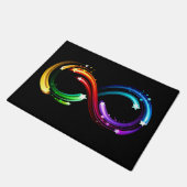 Infinity symbol of rainbow comets ドアマット (アングル)