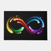 Infinity symbol of rainbow comets ドアマット (正面)