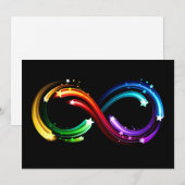 Infinity symbol of rainbow comets ノートカード (正面/裏面)