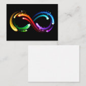 Infinity symbol of rainbow comets ノートカード (正面/裏面)