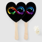 Infinity symbol of rainbow comets ハンドファン (正面&裏面)