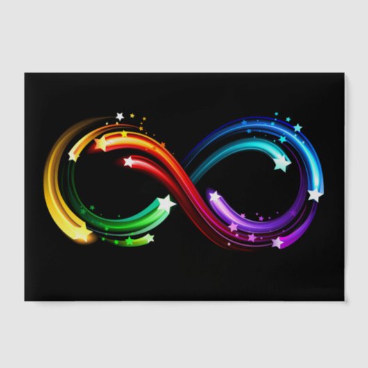 Infinity symbol of rainbow comets ベラム紙招待状 (正面)