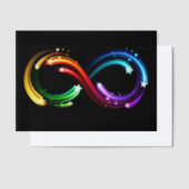 Infinity symbol of rainbow comets ベラム紙招待状 (オフセット)