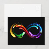 Infinity symbol of rainbow comets ポストカード (正面/裏面)