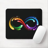 Infinity symbol of rainbow comets マウスパッド (マウス)