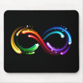 Infinity symbol of rainbow comets マウスパッド (正面)