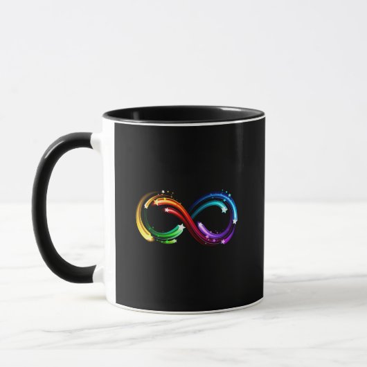 Infinity symbol of rainbow comets マグカップ (左)