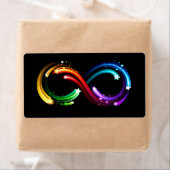 Infinity symbol of rainbow comets ラベル (インサイチュ)