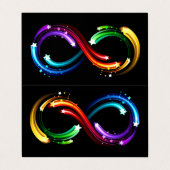 Infinity symbol of rainbow comets 名刺 (外部フラット)
