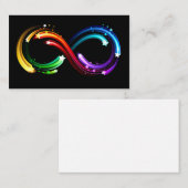 Infinity symbol of rainbow comets 名刺 (正面/裏面)