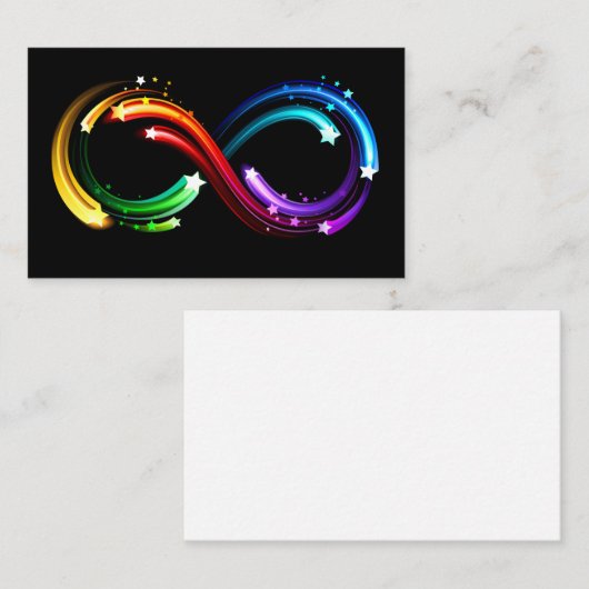 Infinity symbol of rainbow comets 名刺 (正面/裏面)