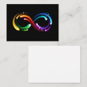 Infinity symbol of rainbow comets 名刺 (正面/裏面)