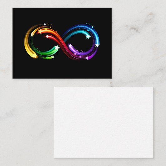 Infinity symbol of rainbow comets 名刺 (正面/裏面)