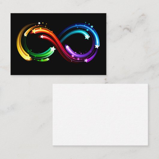 Infinity symbol of rainbow comets 名刺 (正面/裏面)