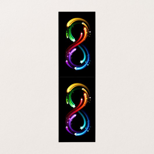 Infinity symbol of rainbow comets 名刺 (外部フラット)