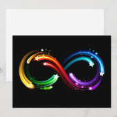 Infinity symbol of rainbow comets 招待状 (正面/裏面)