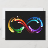Infinity symbol of rainbow comets 招待状 (正面)