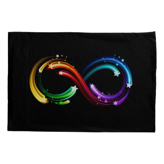 Infinity symbol of rainbow comets 枕カバー (裏面)