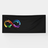 Infinity symbol of rainbow comets 横断幕 (横)