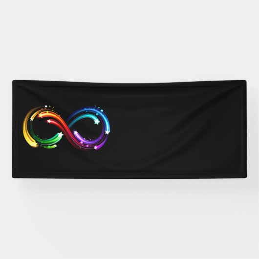 Infinity symbol of rainbow comets 横断幕 (横)
