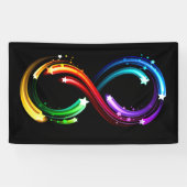 Infinity symbol of rainbow comets 横断幕 (横)